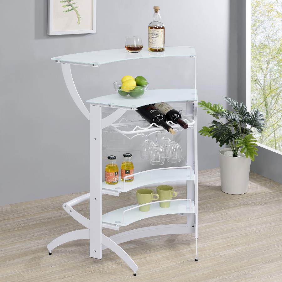 Dallas White Home Bar