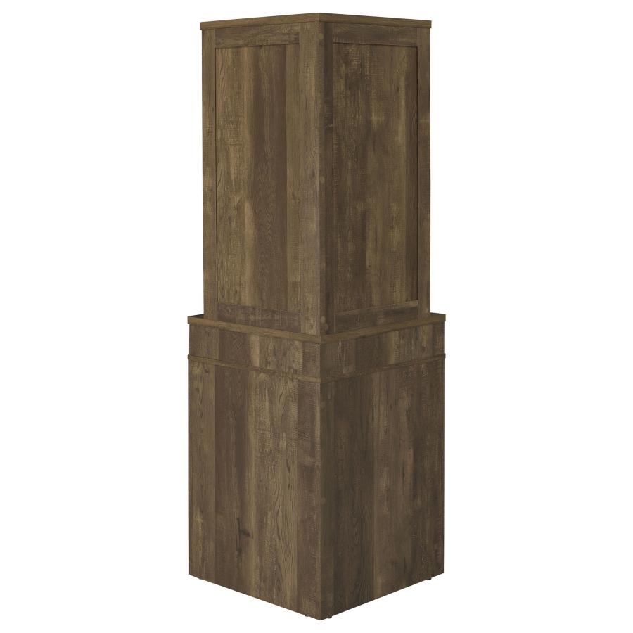 Alviso Brown Corner Bar Cabinet