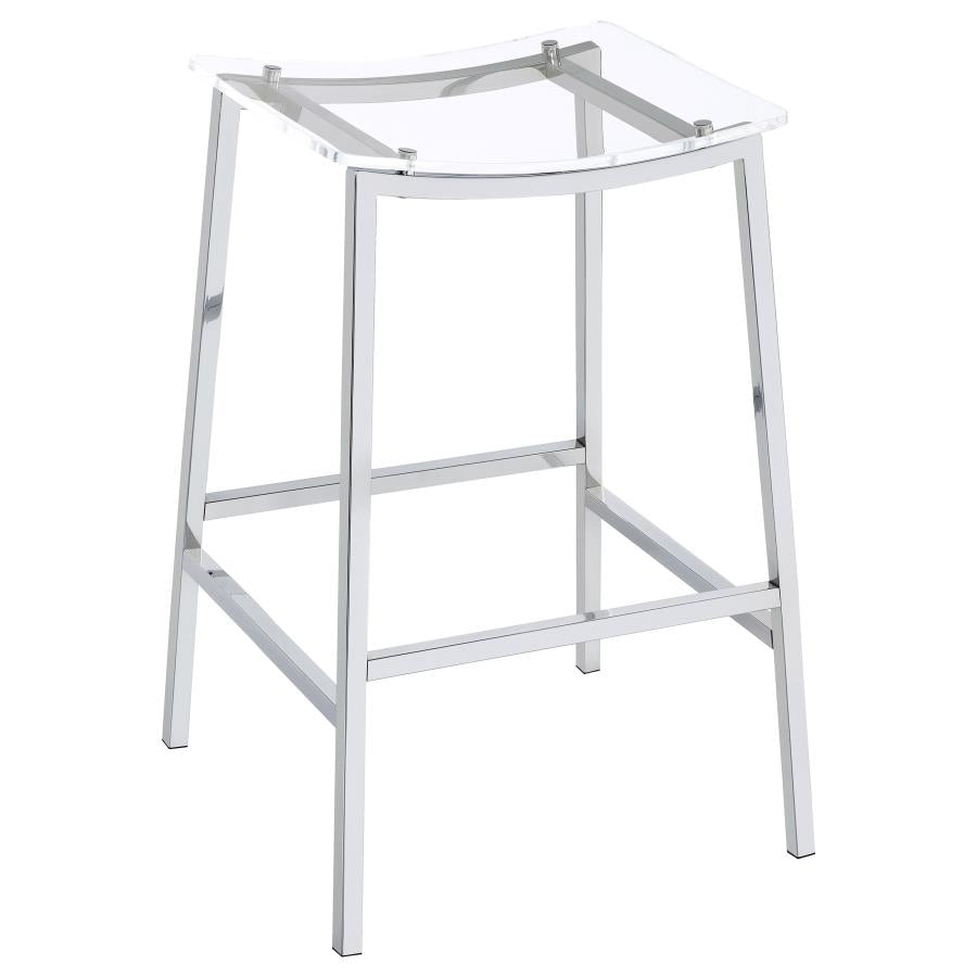 Jovani Silver Bar Stool