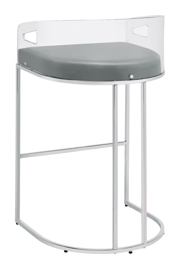 Thermosolis Silver Bar Stool