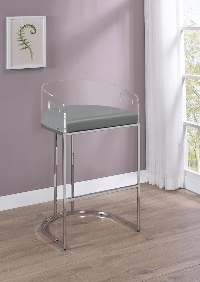 Thermosolis Silver Bar Stool