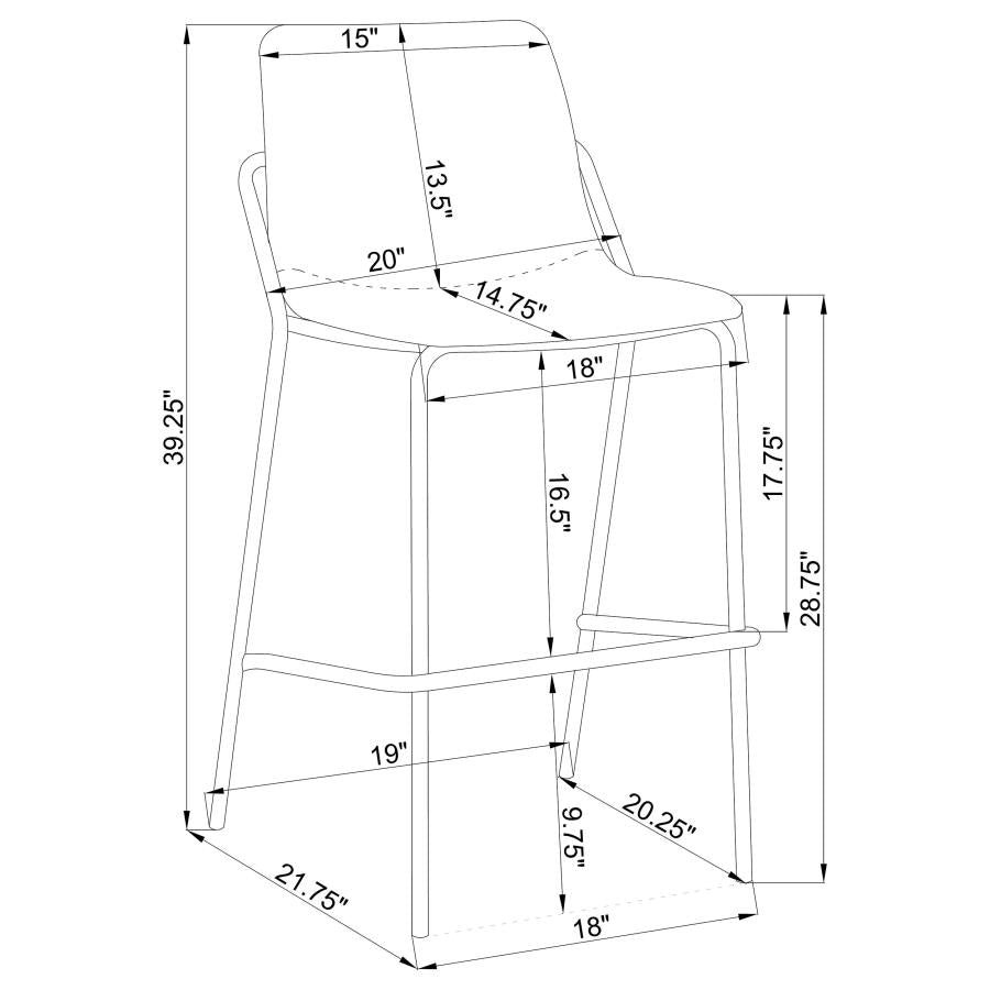 Earnest Grey Bar Stool