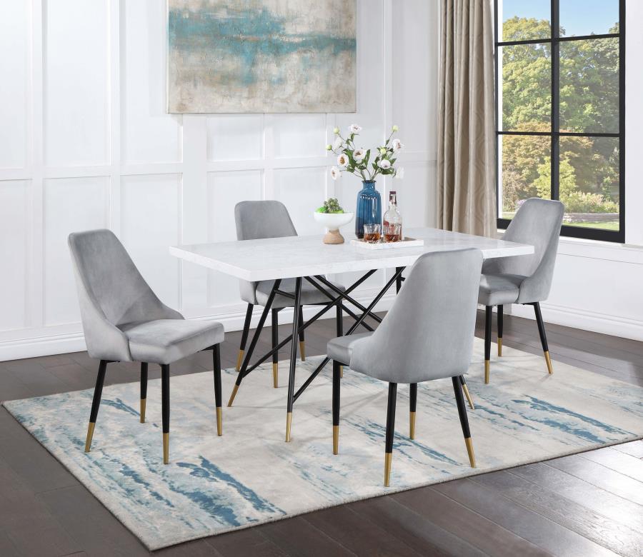 Gabrielle Grey 5 Pc Dining Set