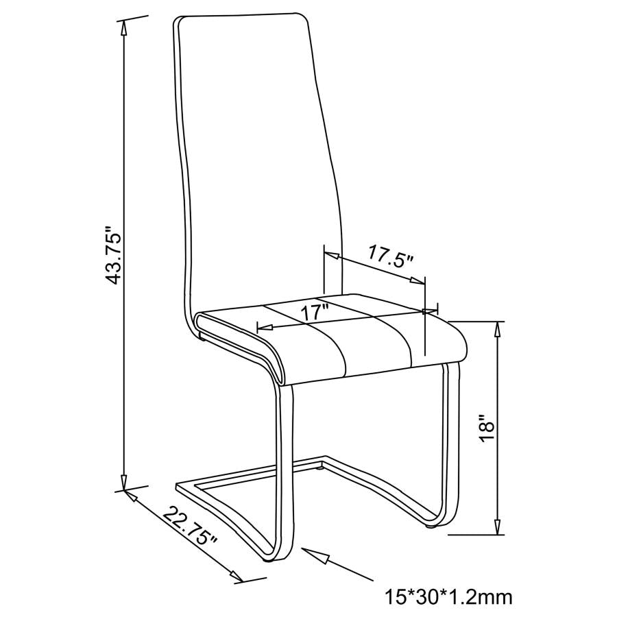 Montclair White Side Chair