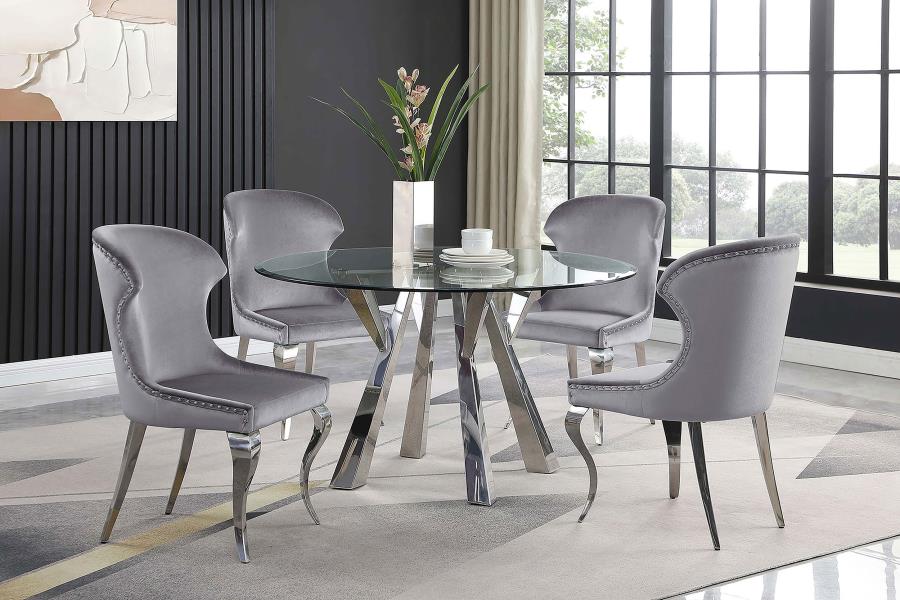 Alaia Silver Dining Table