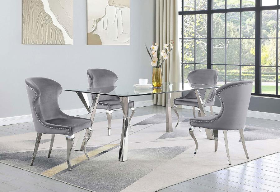 Alaia Silver Dining Table