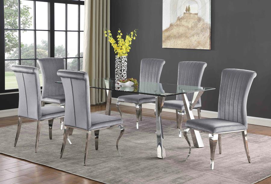 Alaia Silver Dining Table
