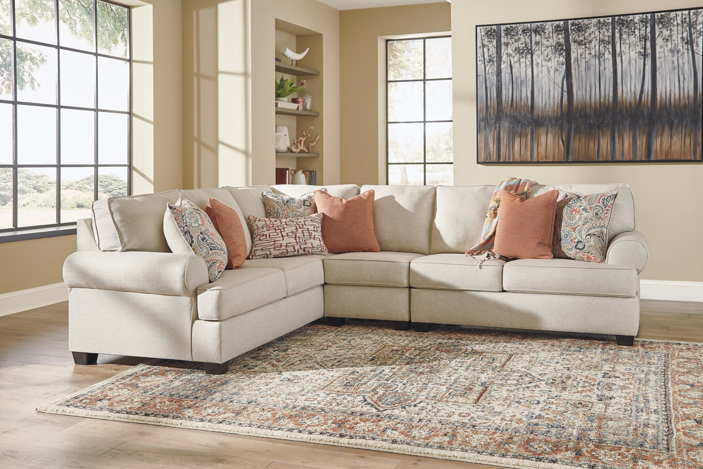 Amici 3-Piece Sectional with Ottoman - PKG000960