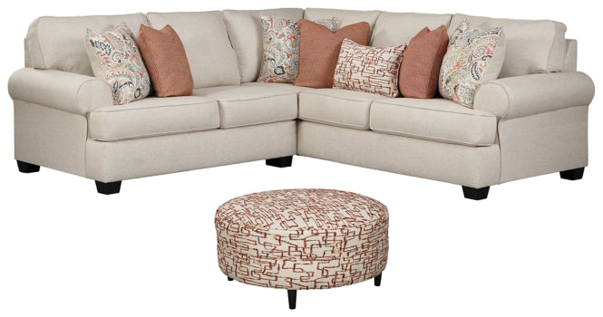 Amici 2-Piece Sectional with Ottoman - PKG000959