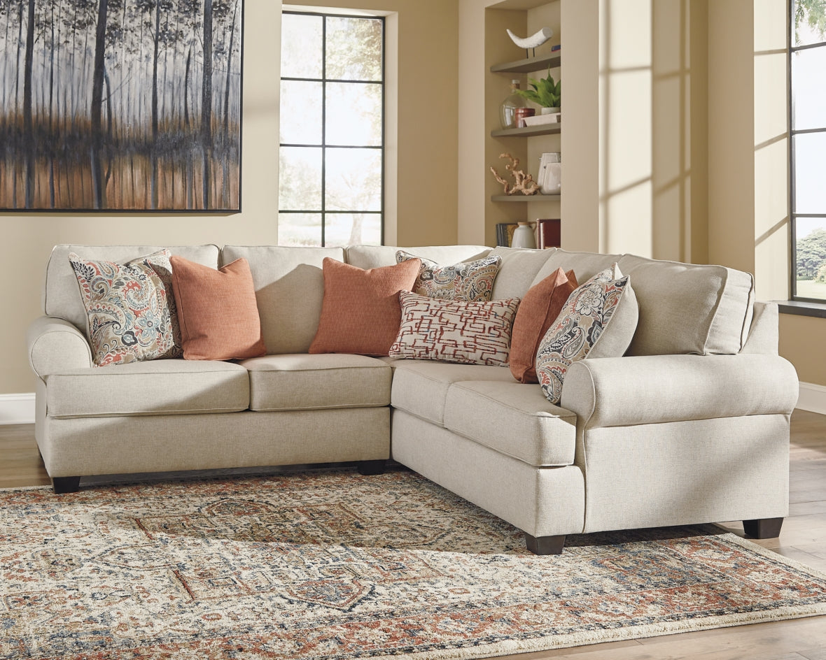 Amici 2-Piece Sectional with Ottoman - PKG000959