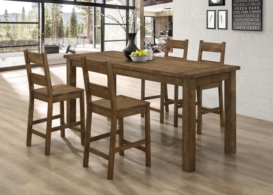Coleman Brown 5 Pc Counter Height Dining Set