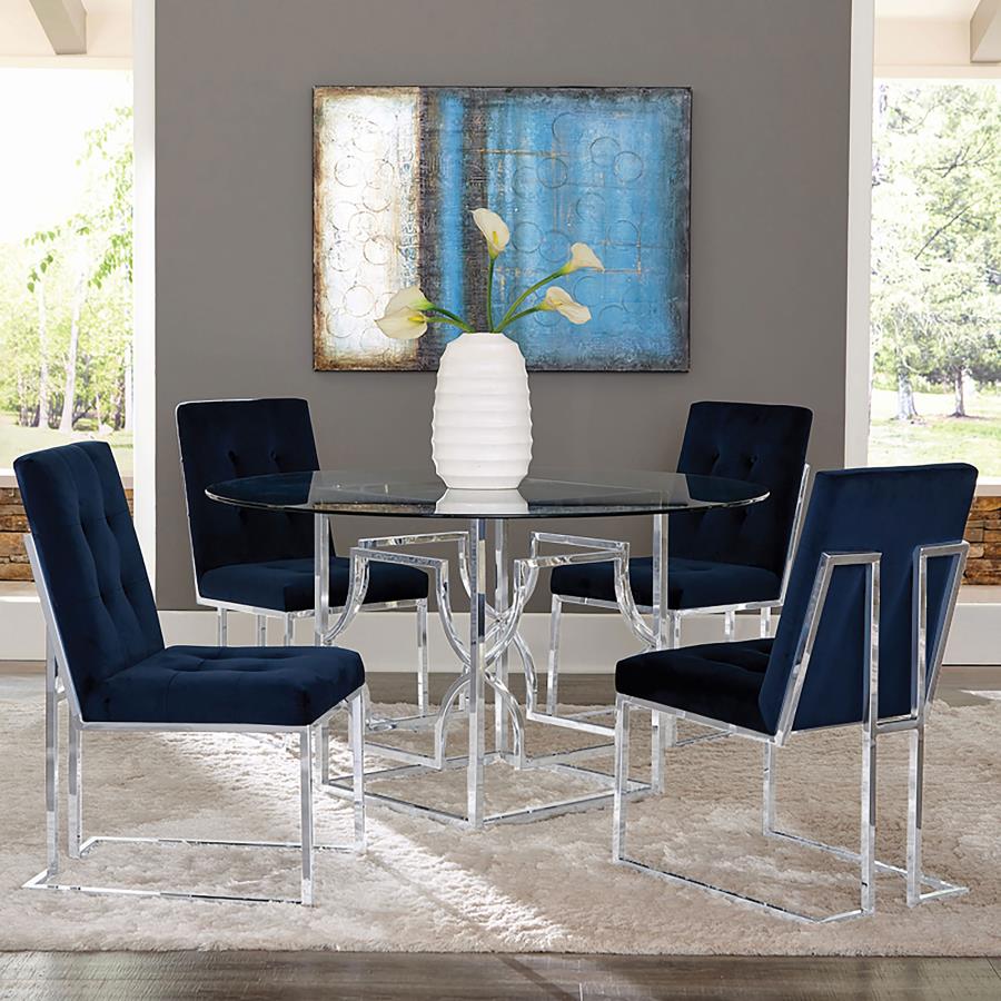 Starlight Silver Dining Table Base