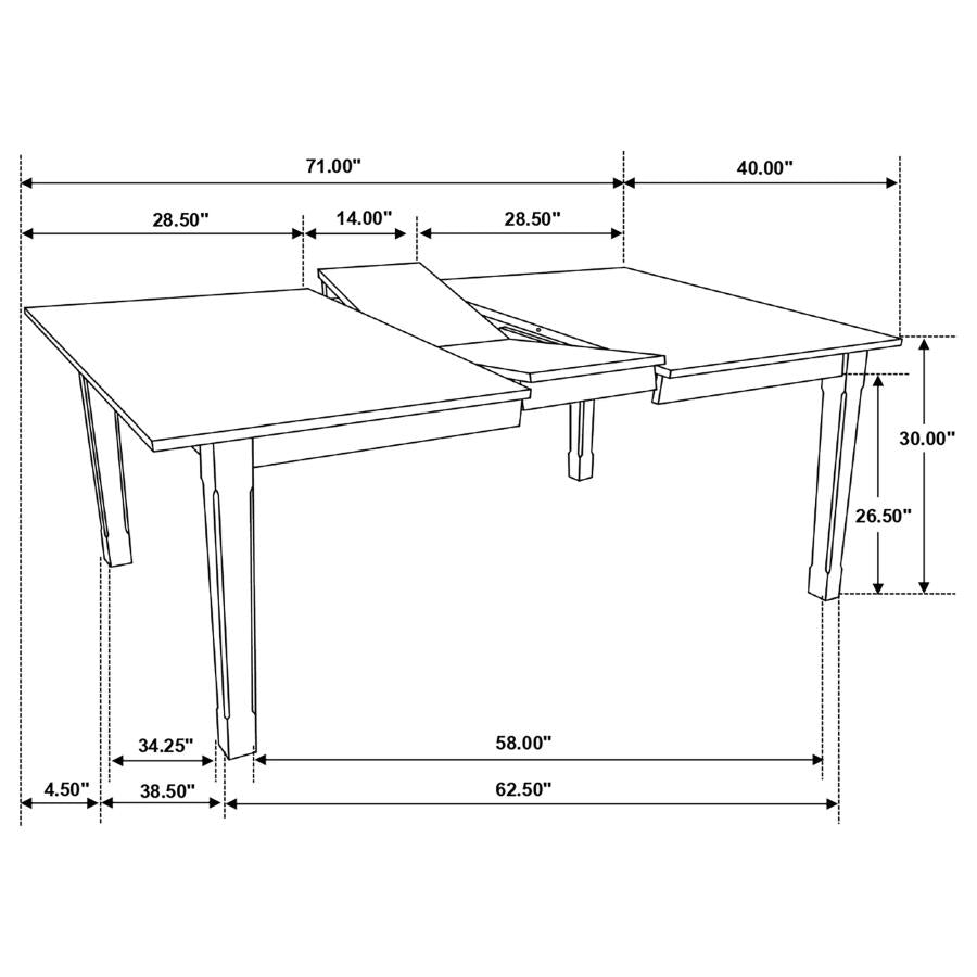 Kirby Ivory 5 Pc Dining Set