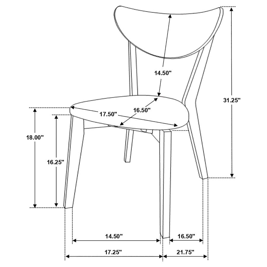 Everett White 5 Pc Dining Set