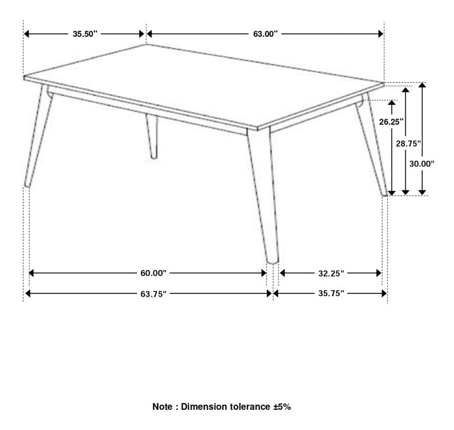 Everett White Dining Table