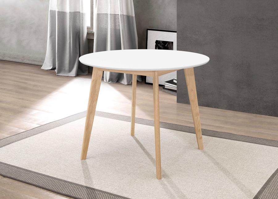 Breckenridge White Round Dining Table