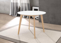Breckenridge White Round Dining Table