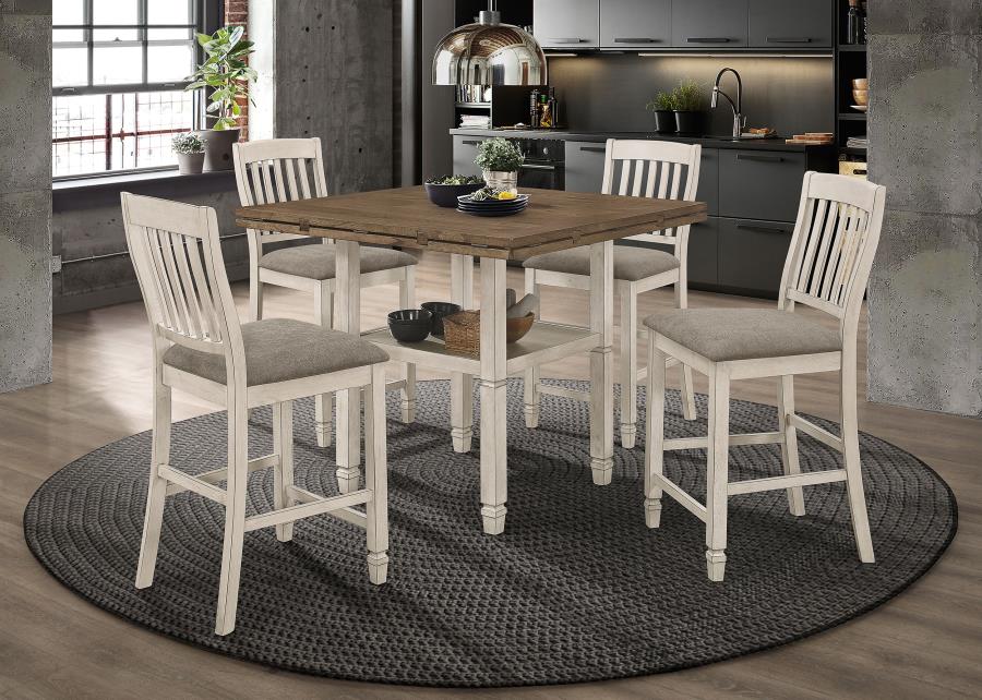 Sarasota Ivory 5 Pc Counter Height Dining Set