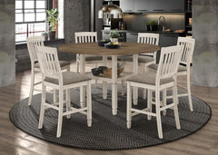 Sarasota Ivory 7 Pc Counter Height Dining Set