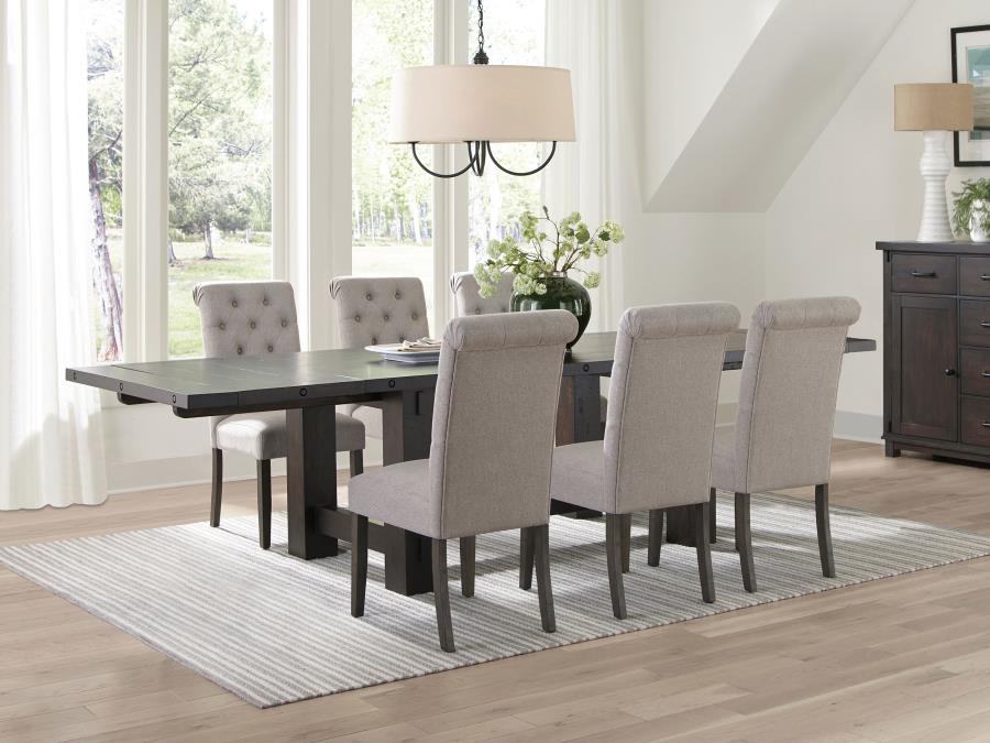 Calandra Brown 7 Pc Dining Set