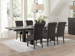 Calandra Brown 7 Pc Dining Set