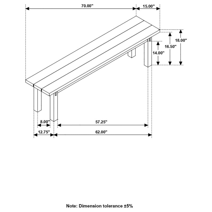 Calandra Brown Bench