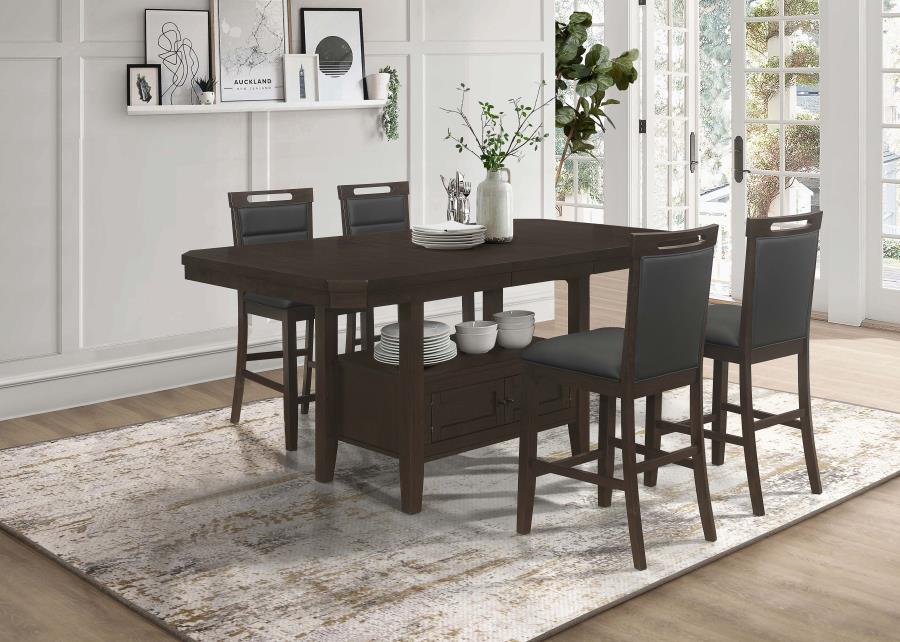 Prentiss Brown 5 Pc Counter Height Dining Set