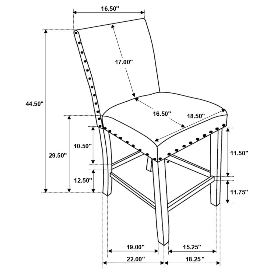 Kentfield Grey Bar Stool