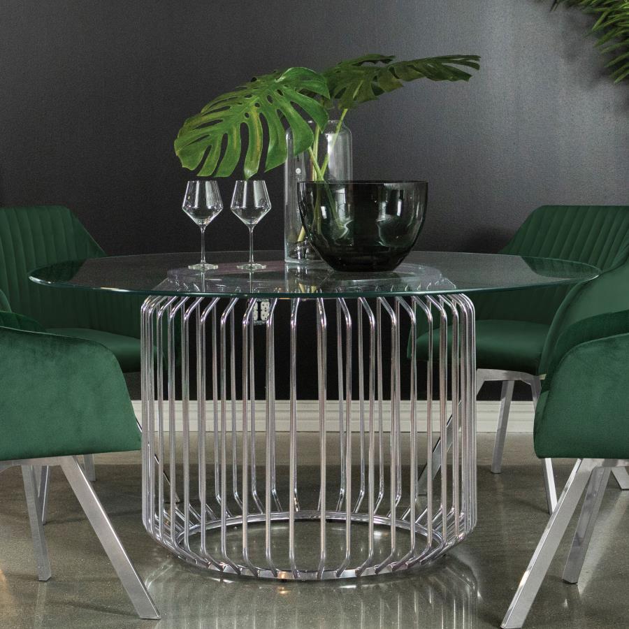 Veena Silver Dining Table