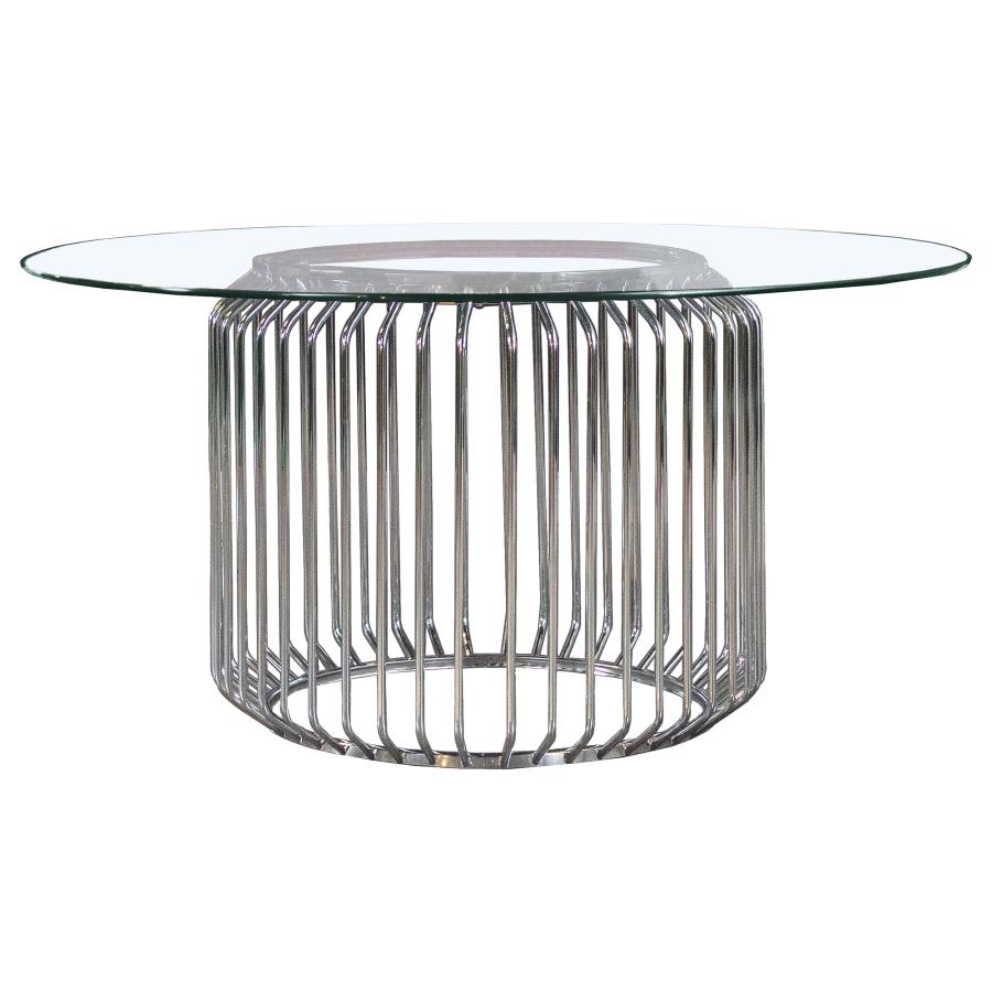 Veena Silver Dining Table