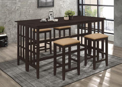 Gabriel Brown 5 Pc Counter Height Dining Set
