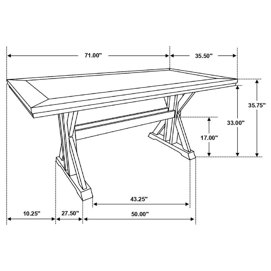 Bairn Grey Counter Height Dining Table