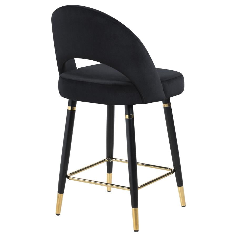 Lindsey Black Counter Stool