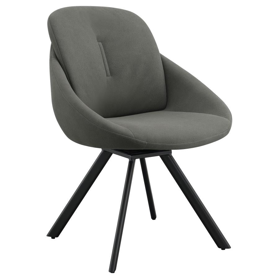 Mina Grey Swivel Side Chair