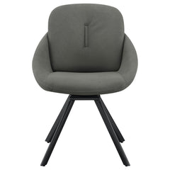 Mina Grey Swivel Side Chair