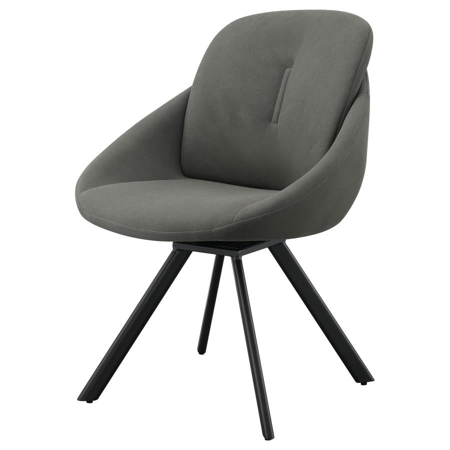Mina Grey Swivel Side Chair