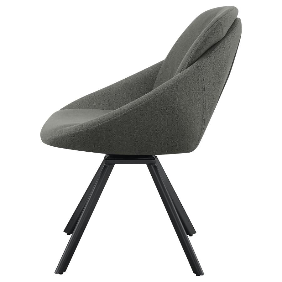 Mina Grey Swivel Side Chair