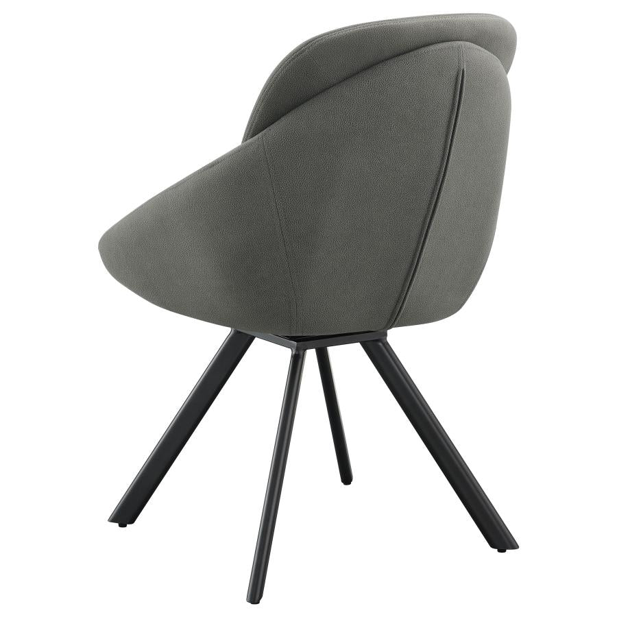 Mina Grey Swivel Side Chair