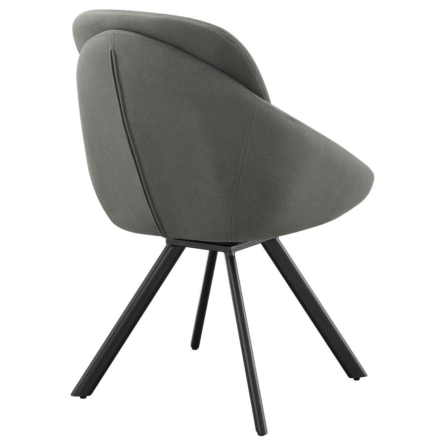 Mina Grey Swivel Side Chair