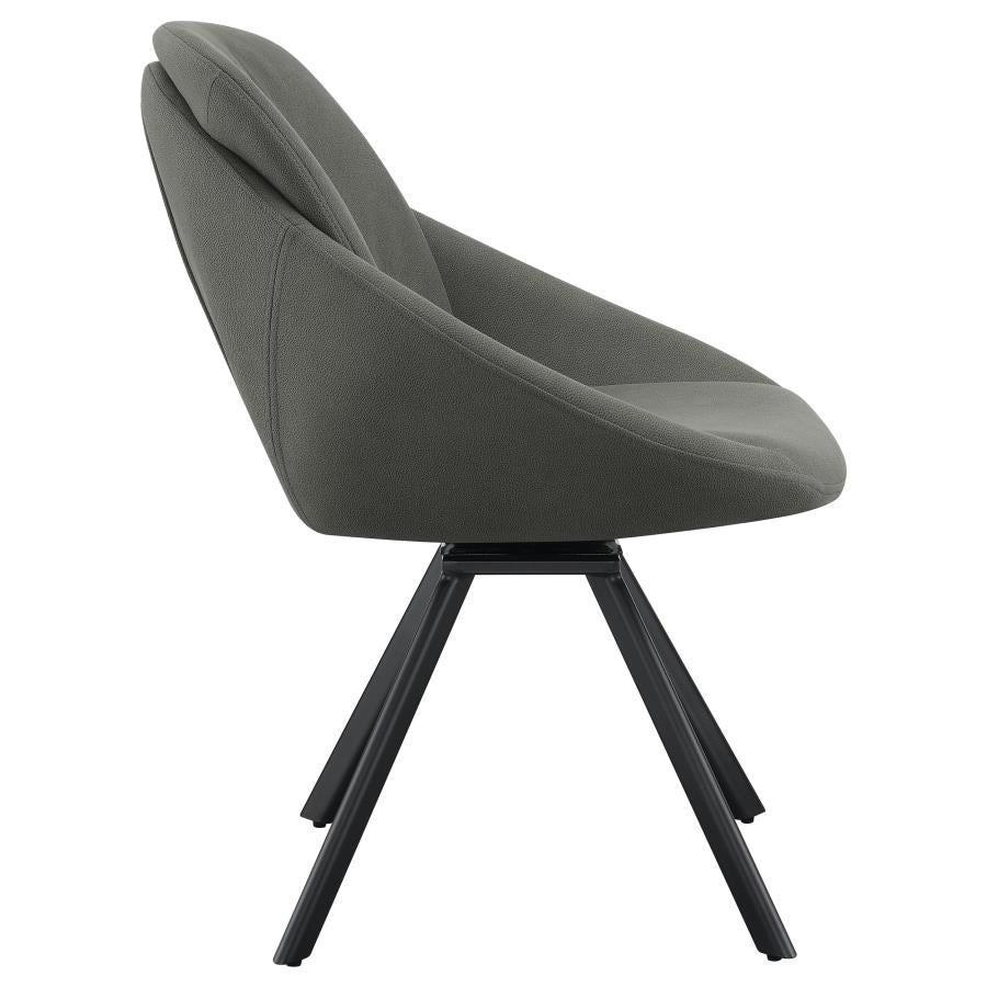 Mina Grey Swivel Side Chair