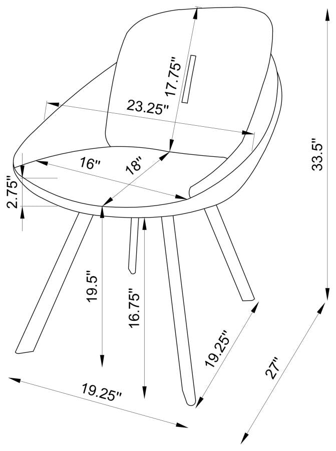 Mina Grey Swivel Side Chair