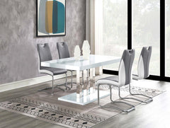 Brooklyn White 5 Pc Dining Set