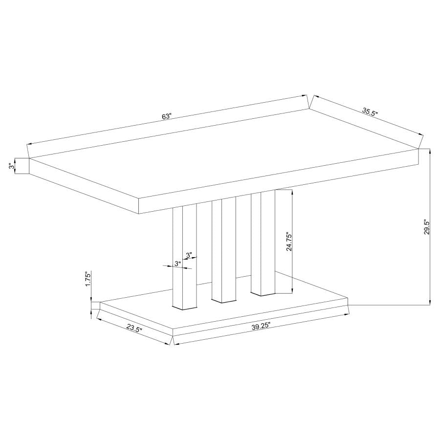 Brooklyn White Dining Table