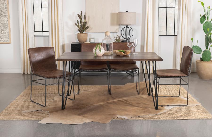 Topeka Brown 5 Pc Dining Set