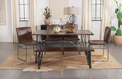 Topeka Brown 6 Pc Dining Set