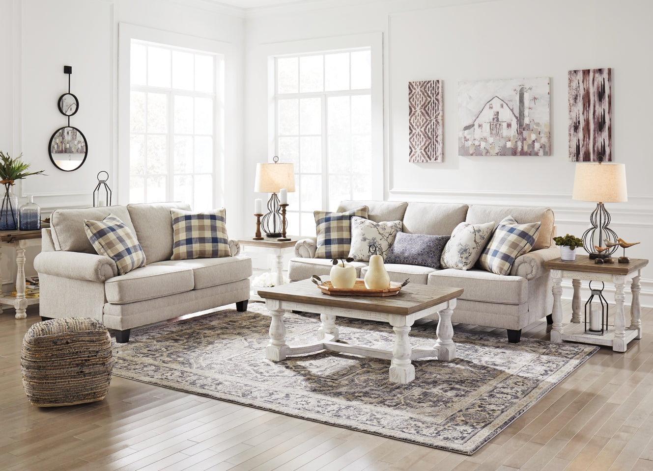 Meggett Sofa and Loveseat