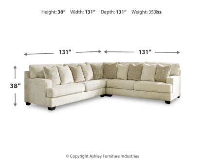 Rawcliffe 3-Piece Sectional - The Bargain Furniture