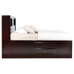 Phoenix Brown California King Bed 4 Pc Set