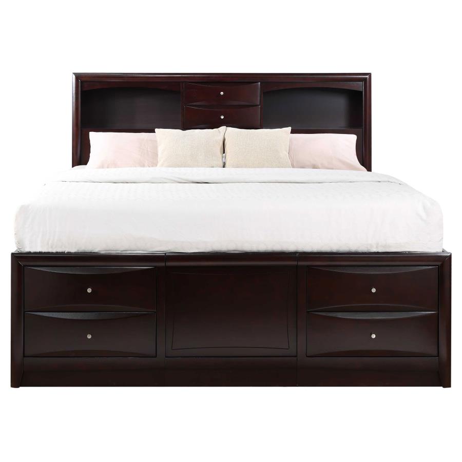 Phoenix Brown California King Storage Bed