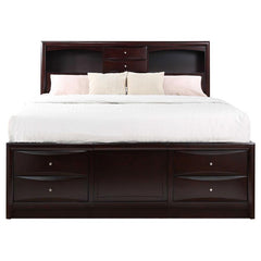 Phoenix Brown California King Storage Bed
